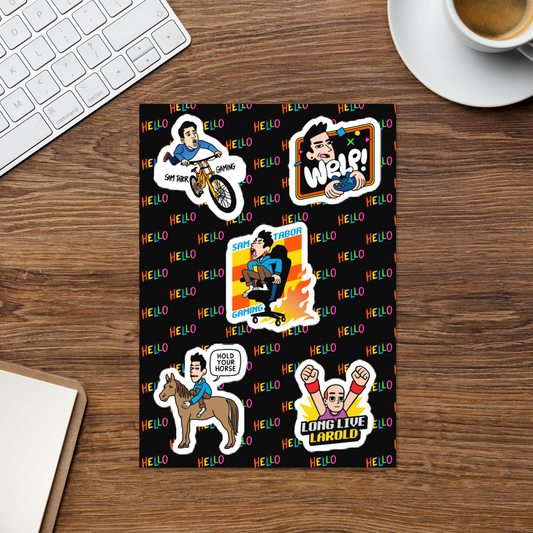 Gaming Sticker Sheet